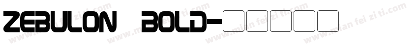 Zebulon Bold字体转换